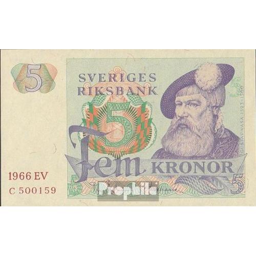 Suède Pick-No: 51a (1966) Neuf 1966 5 Kronor