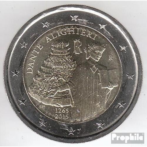 Italie 2015 Édition: 3,5 M. Fleur De Coin 2015 2 Euro Dante Alighieri