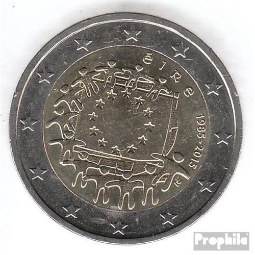Irlande 2015 Édition: 1 M. Fleur De Coin 2015 2 Euro 30 Années Europaflagge