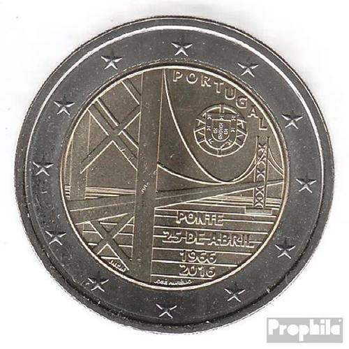 Portugal 2016 Stgl./Unzirkuliert Édition: 520.000 2016 2 Euro 50 Années Pont 25. Avril