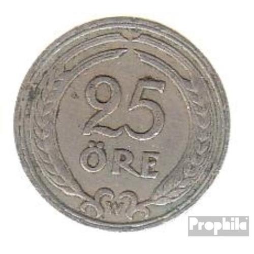 Suède Km-No. : 798 1941 Très Déjà Nickel-Bronze 1941 25 Öre Gekröntes Monogramme