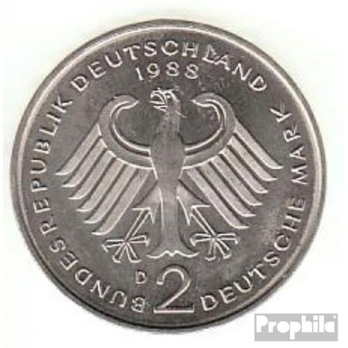 Rfa (Fr.Allemagne) Jägernr: 424 1991 J Stgl./Unzirkuliert Cuivre-Nickel 1991 2 Allemand Mark Kurt Schumacher