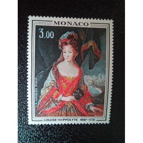 Timbre Monaco Yt 915 Louise Hippolyte (1697-1731), Par Jean-Baptiste Van Loo 1972 ( 021104 )