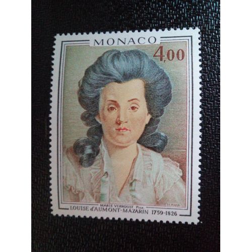 Timbre Monaco Yt 1066 Louise D'aumont-Mazarin (1759-1826), Par Marie Verroust 1976 ( 021104 )