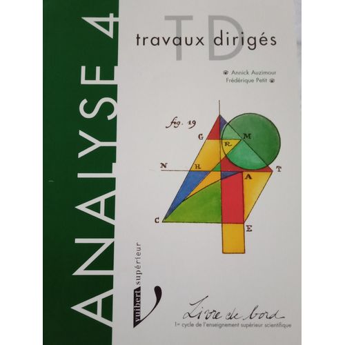 Analyse 4, Travaux Dirigés
