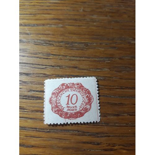 Timbre 1920 Chiffres Liechtenstein Tp21