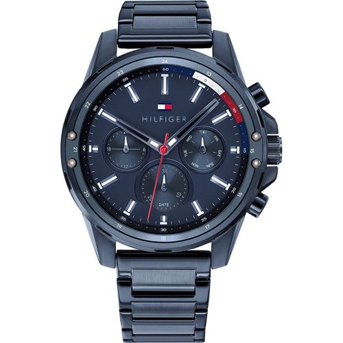 Tommy Hilfiger Montre Bleu Multi-Cadrans Hommes Mason 1791789