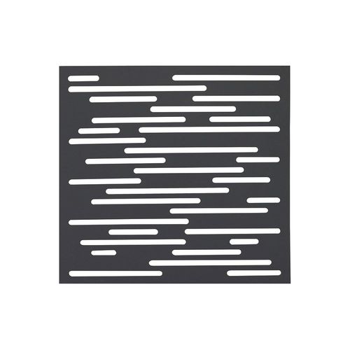 Panneau Décoratif Nautic Anthracite - 1 M Carré En Résine Polypropylène - Fixé Au Mur
