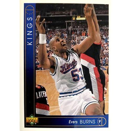 346 Evers Burns - Sacramento Kings - Carte Upper Deck Nba 1993