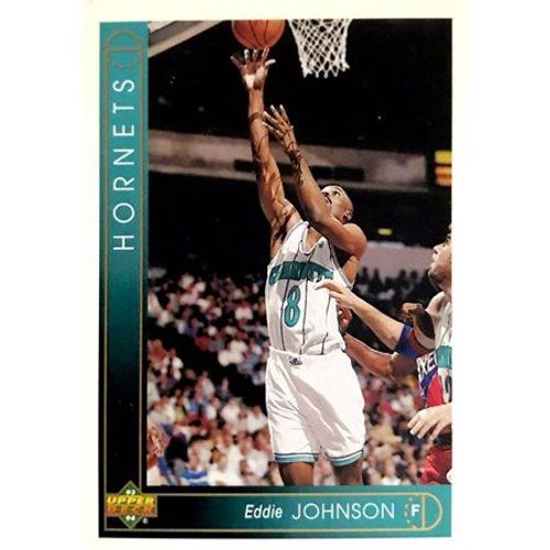 399 Eddie Johnson - Charlotte Hornets - Carte Upper Deck Nba 1993