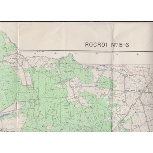 Carte De France - Etat-Major - Au 1/25000e Rocroi N° 5-6 - Maubert-Fontaine - Auvillers-Les-Forges - Regniowez - Sevigny La Foret - Beaulieu