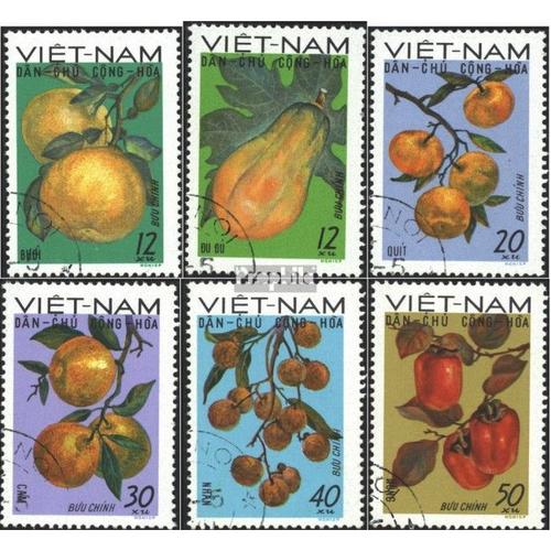 Vietnam 588-593 (Édition Complète) Oblitéré 1969 Locals Fruits