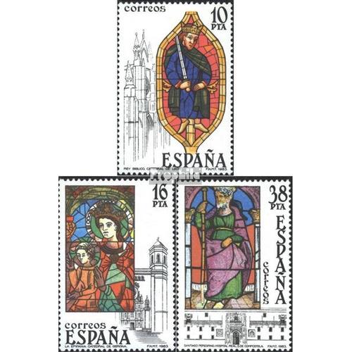 Espagne 2607-2609 (Complète Edition) Neuf Avec Gomme Originale 1983 Vieux Vitraux