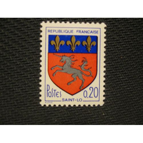 Timbre "Armoiries Saint Lô" 1966 - Y&t N° 1510