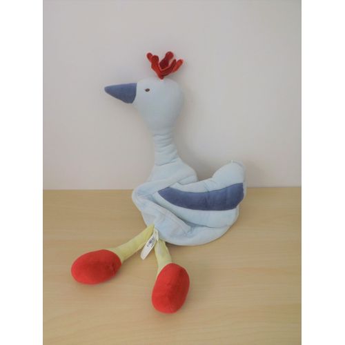 Peluche Doudou Range Pyjama Oiseau Oie Berlingot