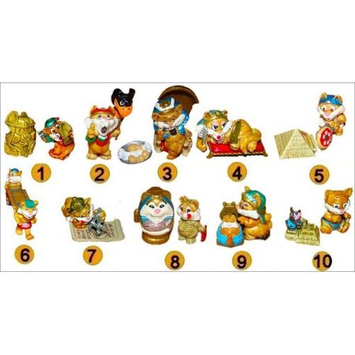 Lot Figurines Egyptochat Kinder