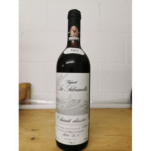 Vin Chianti La Salvanella 1981 Numéroté