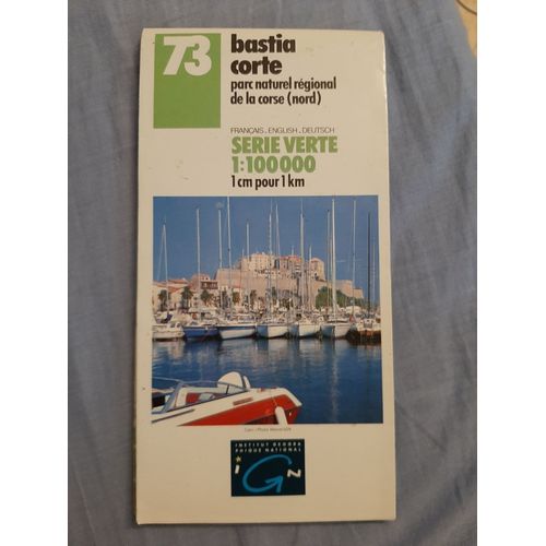 Carte Bastia Corte 73 Parc Naturel Regional De La Corse Nord