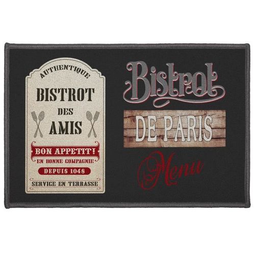 Tapis Rectangle 40 X 60 Cm Imprime Bistrot Des Amis