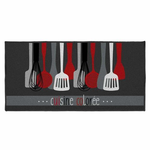 Tapis Rectangle 57 X 115 Cm Imprime Cuisinette