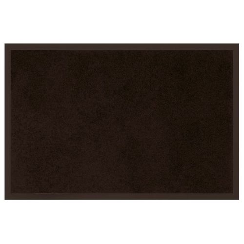 Tapis Rectangle 80 X 120 Cm Anti-Poussiere Uni Telio Noir