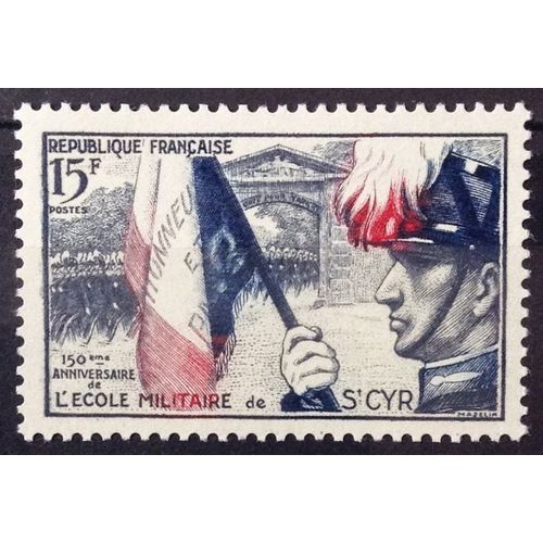 Ecole Militaire Saint-Cyr 15f (Impeccable N° 996) Neuf** Luxe (= Sans Trace De Charnière) - France Année 1954 - Brn83 - N29784