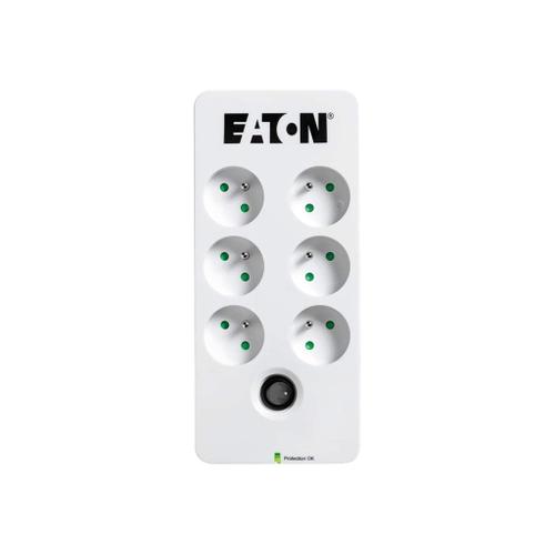 Eaton Protection Box - Protection contre les surtensions - CA 220-250 V - 2500 Watt - connecteurs de sortie : 6 - blanc