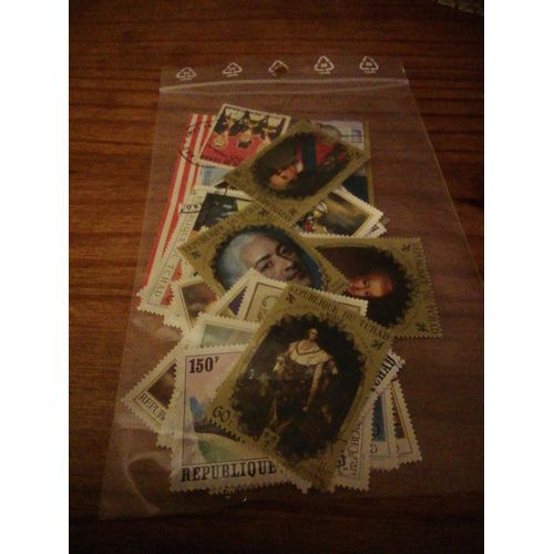 Lot De 25 Timbres Tchad