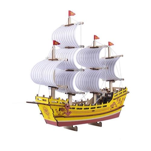 Puzzle 3D maquette en bois bateau à voile Wooden Sailing ship jeu éducatif toy 