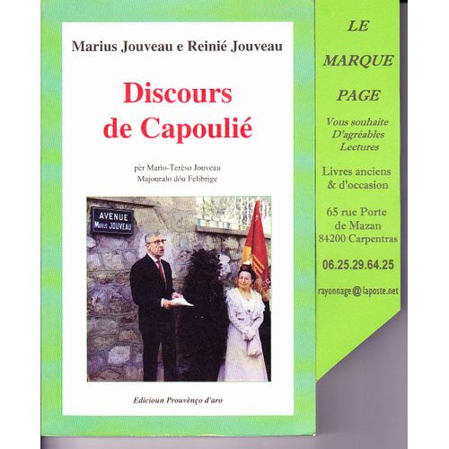 Discours De Capoulié --- Marius Jouveau E Reinié Jouveau