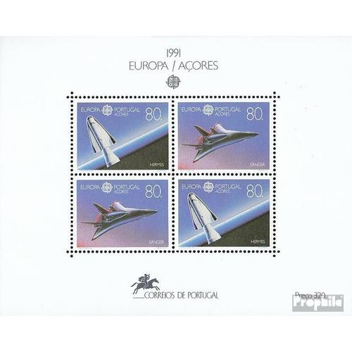 Açores (Portugal) Bloc 12 (Complète.Edition.) Neuf Avec Gomme Originale 1991 Européenne Mondiale De L\'espace