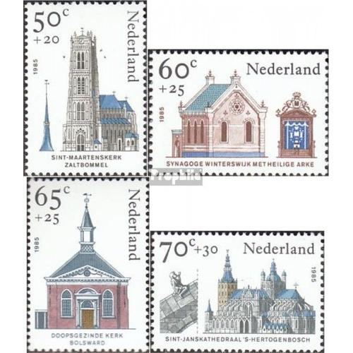 Pays-Bas 1266a-1269a (Complète Edition) Neuf Avec Gomme Originale 1985 Sacré Ouvrages D'art