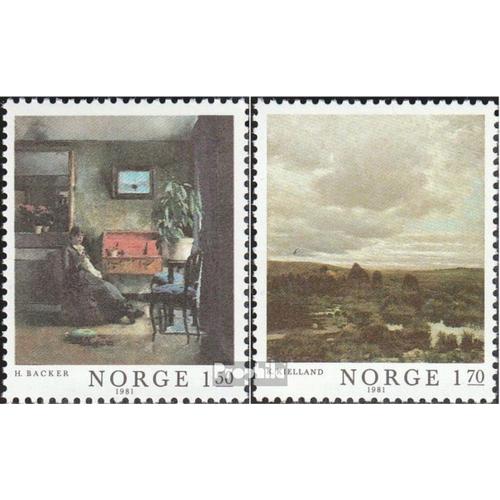 Norvège 847-848 (Édition Complète) Neuf 1981 Norvégienne Peinture