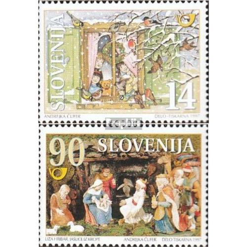 Slovénie 211-212 (Édition Complète) Neuf 1997 Noël Et Nouvel An