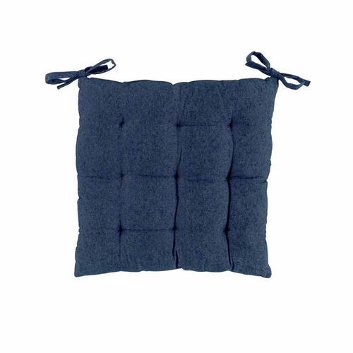 Galette De Chaise "Texas" 40x40cm Bleu