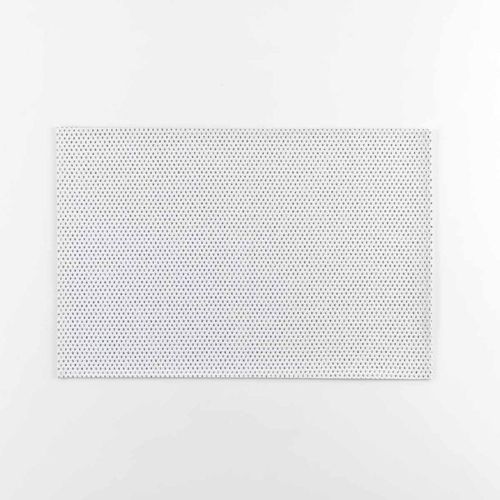 Set De Table "Luxurious" 30x45cm Blanc & Argent