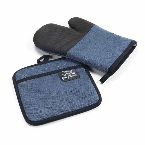 Gant & Manique Chambray "Harold" 18x28cm Bleu