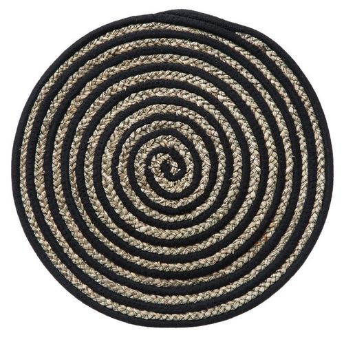 Set De Table Déco "Terre" 38cm Noir