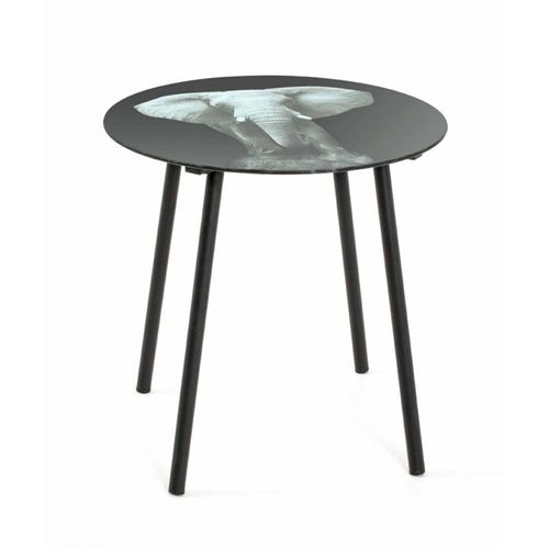 Paris Prix - Table D'appoint Design "Jumbo" 41cm Noir