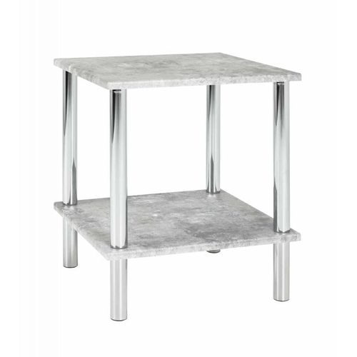 Paris Prix - Table D'appoint Effet Béton "Miguel" 47cm Gris
