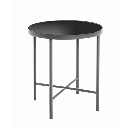 Paris Prix - Table D'appoint Design "Laila" 47cm Noir