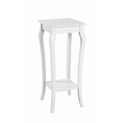 Paris Prix - Table D'appoint Vintage En Bois "Elsa" 71cm Blanc