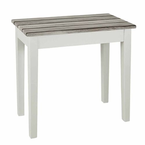 Paris Prix - Table D'appoint Vintage "Maritimo" 56cm Blanc