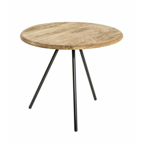 Paris Prix - Table D'appoint En Bois "Camille" 50cm Naturel