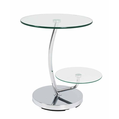 Paris Prix - Table D'appoint Design "Cofag" 55cm Chromé