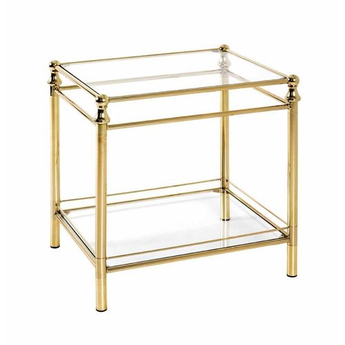 Paris Prix - Table D'appoint Design "Laitonné" 53cm Or
