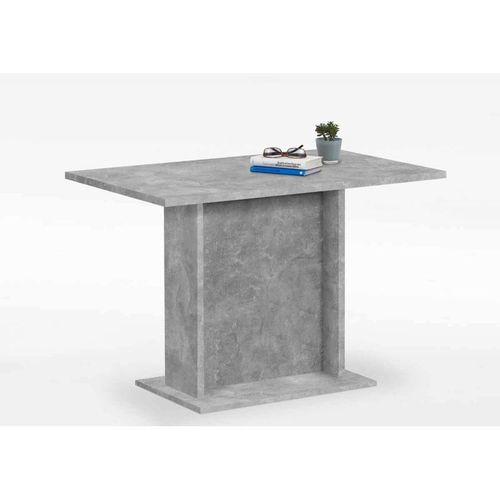 Paris Prix - Table De Repas Design "Sanary" 110cm Gris Béton