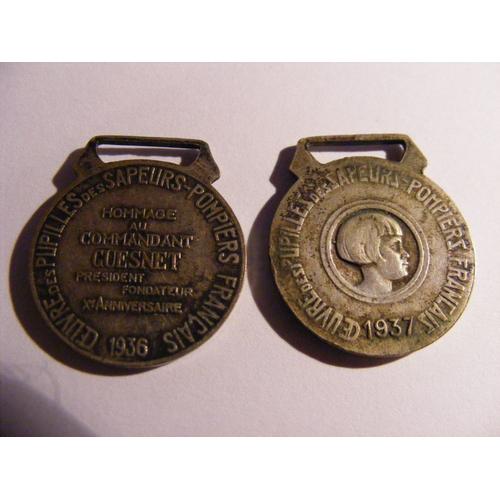 Médailles "Sapeur Pompier" (X2)