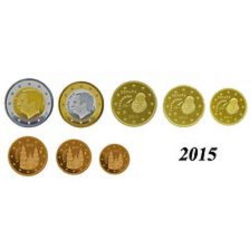 Serie De 8 Pieces De 1 Ct A 2 Euros Espagne 2015