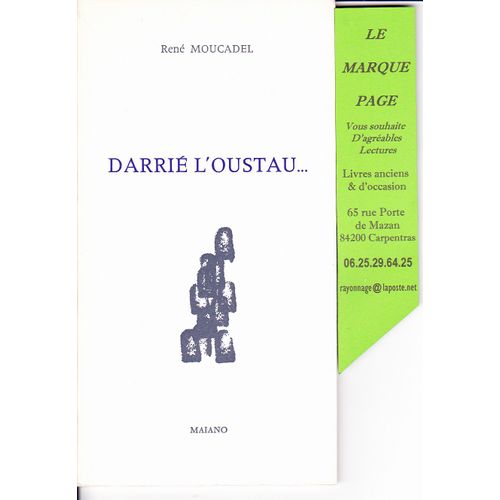 Darrié L'oustau .... Avec Envoi Autographe